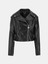 Clemence Pu Leather Jacket Kadın Siyah Ceket W5RL22WE480-JBLK 5