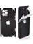 Apple iPhone 14 Pro Max Için 360 Full Arka Kaplama Koruma Sticker Kılıfsız Kullanım Için Mat Siyah 1