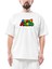 Super Mario Logo Oversize Beyaz Tişört 1