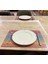 Amerikan Servisi 2'li Zikzak Desenli Renkli Amerikan Servis 2'li Yemek Altlığı Zikzak Desen 42 x 28 cm 3