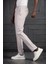 Beli Lastikli ve Iplikli Likralı Slimfit Yazlık Kumaş Jogger Pantolon 3