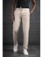 Beli Lastikli ve Iplikli Likralı Slimfit Yazlık Kumaş Jogger Pantolon 1