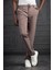 Beli Lastikli ve Iplikli Likralı Slimfit Yazlık Kumaş Jogger Pantolon 1