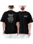 Slipknot Wreath Ön Arka Baskılı Siyah Oversize Tişört 1
