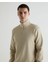 Erkek Bej Regular Fit Yarım Fermuarlı Sweatshirt 2026046.239 4