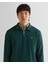 Erkek Yeşil Regular Fit Yarım Fermuarlı Sweatshirt 2524368T.374 4