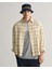 Erkek Bej Oversize Fit Klasik Yaka Kareli Gömlek 3240055.239 1
