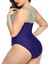 Plus Size Tek Parçalı Mayo V Yaka Mayo (Yurt Dışından) 2