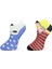 2'li Unısex Hayvan Tasarımlı Esnek Nem Alabilen Pamuklu Patik Çoraplar 1