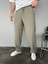 Erkek Baggy Fit Rahat Pamuklu Yumuşak Kumaş Pantolon Haki 5