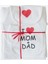 Organik Ask I Love Mom&dad 10'lu Hastane Çıkış Seti Beyaz 1