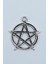 Pentagram Yıldızı Gümüş Kaplama Kolye Ucu 1