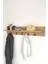 Ahşap Raflı Duvar Askılığı 5 Kancalı Portmanto Askı Anahtarlık Askısı Banyo Giriş Hol İçin 70 cm 2