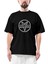 Dimmu Borgir Pentagram Oversize Siyah Tişört 1