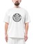 Marilyn Manson Circle Logo Oversize Beyaz Tişört 1