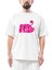 Pink Floyd Black Text Oversize Beyaz Tişört 1