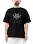 Dark Funeral Grup Face Oversize Siyah Tişört 1