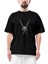 Pink Floyd Nick Mason Oversize Siyah Tişört 1