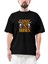 Guns N Roses Text Skull Siyah Oversize Tişört 1