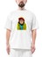 The Monkey Oversize Beyaz Tişört 1
