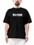 Wolverine Text White Oversize Siyah Tişört 1