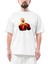God Of War Kratos Siluet Oversize Beyaz Tişört 1