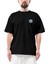 Nba Eastern Logo Oversize Siyah Tişört 1