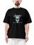 Venom Black Metal Silver Oversize Siyah Tişört 1