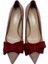 Hakiki Deri Capucıno-Kırmızı Ayakkabı Stiletto 9841 83 3