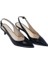 Hakiki Deri Sıyah-Altın Ayakkabı Stiletto 9841 48 V1 3