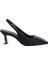 Hakiki Deri Sıyah Ayakkabı Stiletto 9841 130 1