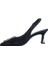 Hakiki Deri Sıyah Ayakkabı Stiletto 9841 130 2