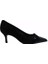 Hakiki Deri Sıyah-Fusya Ayakkabı Stiletto 9841 102 1