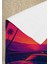Retro Sunset Palmiye ve Araba Desenli Plaj Havlusu – Neon Yaz Teması 4