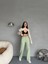 Kadın Kargo Cepli Yüksek Bel Wide Leg jeans 5