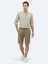 Vizon Düz Dokuma Slim Fit Casual Pamuk Karışımlı Bermuda 1