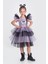 Kuromi Pul Payet Kız Çocuk Tütü Elbise - Lila 1