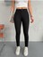 Kadın Siyah Yüksel Bel Bilek Boy Dar Paça Skinny Esnek Likralı Pantalon 1
