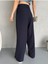 Kadın Cırt Kapama Geniş Paça Palazzo Kumaş Pantolon 4