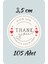 Thank You Sticker Teşekkürler Etiketi Kargo Ambalaj Paketleme 3,5 cm 105 Adet Kuşe Yapışkanlı Parlak 3