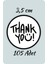 Thank You Sticker Teşekkürler Etiketi Kargo Ambalaj Paketleme 3,5 cm 105 Adet Kuşe Yapışkanlı Parlak 3
