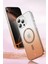 Apple iPhone 16 Pro Max Uyumlu Simli Magsafe Özellikli Renk Geçişli Parlak Şeffaf Lillian Kapak 4