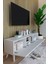 Modern Beyaz 3 Kapaklı Tv Ünitesi 140 Cm Geniş Depolama Alanı, Salon, Fonksiyonel Tv Sehpası 5