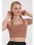 Kadın Camel Sırt Detaylı Crop Top BLZ-00099 3