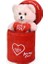 Peluş Çanta Içerisinde Sevgiliye Özel Kalpli (I Love You) Yazılı Sevimli Peluş 3