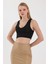 Kadın Siyah V Yaka Crop Top BLZ-00262 2