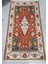 Prestij Halı Vintage Koleksiyon Antik Klasik Mekan Salon 80 x 150 cm Beyaz Kırmızı Silinebilir 1 Adet 1