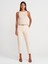 71651 Kemerli Chino Pantolon-Ekru 1