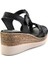 Siyah Leather Kadın Sandalet K05552600003 3