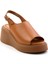 Siyah Leather Kadın Sandalet K05359032103 2